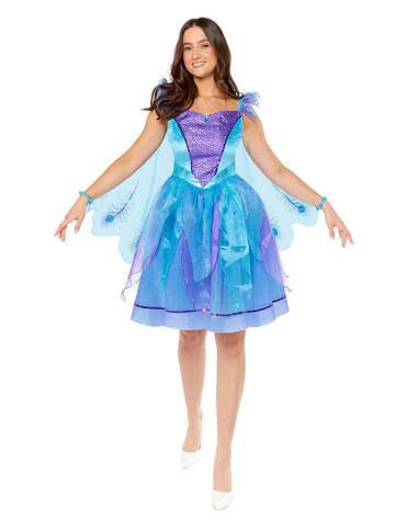 amscan 2tlg. Kostüm "Eleganter Pfau" in Blau/ Lila