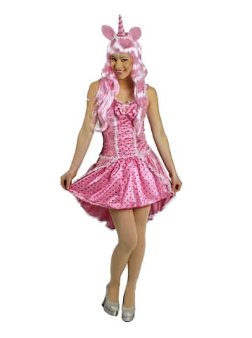 CHAKS Sukienka kostiumowa "Candy girl" w kolorze różowym