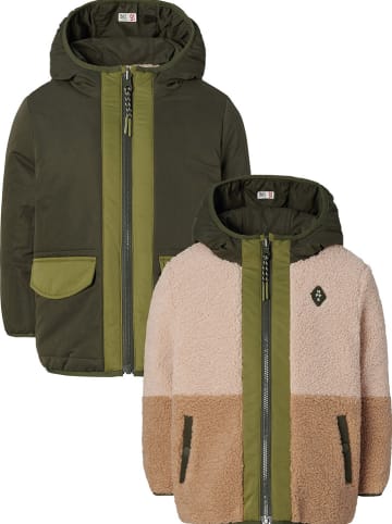Noppies Wende-Winterjacke "Hoyos" in Khaki/ Hellbraun