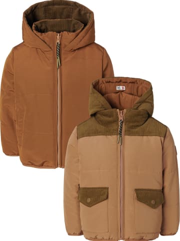 Noppies Wende-Winterjacke "Hinix" in Hellbraun