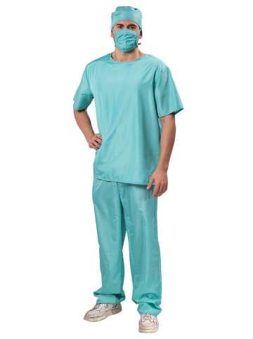 Party x People 2-delig kostuum "Chirurg" turquoise