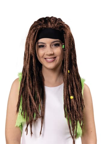 Party x People Peruka w kolorze brązowym