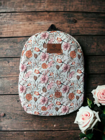 hippodino Rucksack in Hellblau/ Rosa/ Rot - (L)33 x (B)27 cm