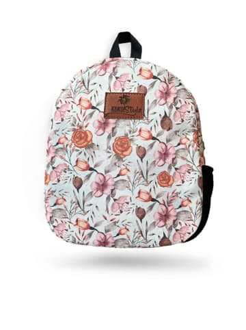 hippodino Rucksack in Hellblau/ Rosa/ Rot - (L)33 x (B)27 cm