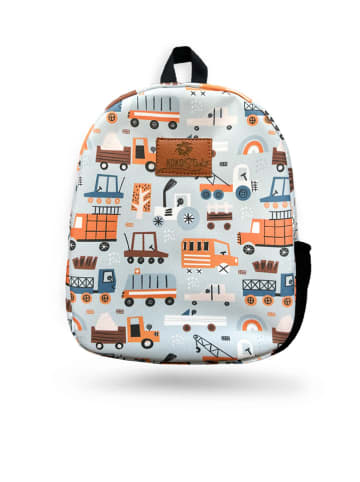 hippodino Rucksack in Hellblau/ Bunt - (L)33 x (B)27 cm