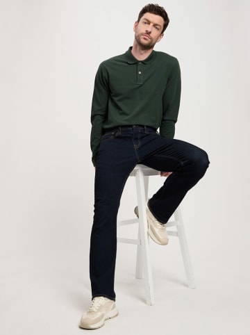 Cross Jeans Poloshirt in Dunkelgrün