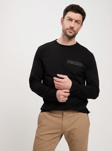 Cross Jeans Koszulka w kolorze czarnym