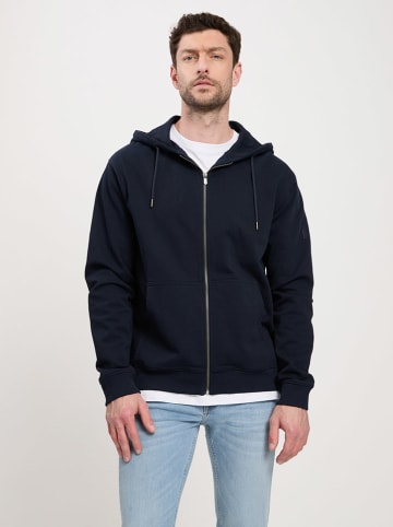 Cross Jeans Sweatjacke in Schwarz