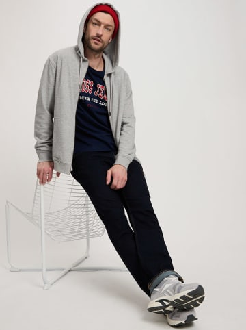 Cross Jeans Sweatjacke in Hellgrau