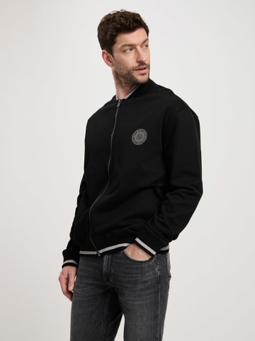 Cross Jeans Sweatjacke in Schwarz