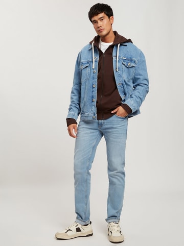 Cross Jeans Sweatjacke in Braun