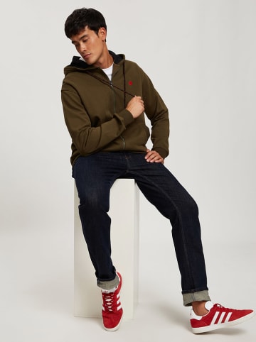 Cross Jeans Sweatjacke in Khaki