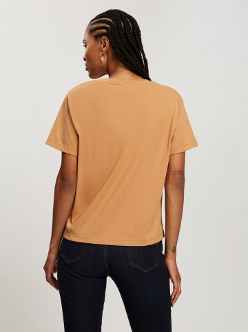 Cross Jeans Koszulka w kolorze jasnobrązowym