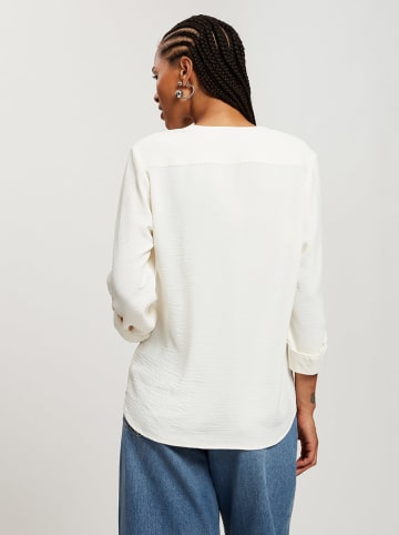 Cross Jeans Bluse in Weiß