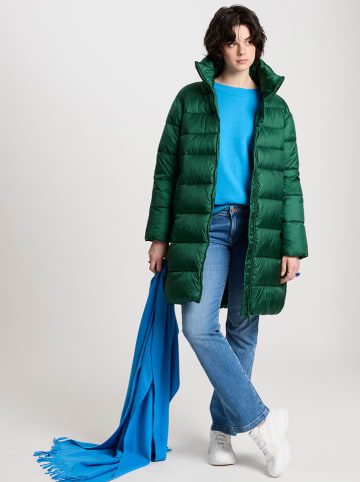 Cross Jeans Płaszcz zimowy w kolorze zielonym