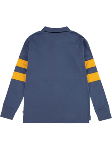 Levi's Kids Koszulka polo w kolorze niebiesko-biało-żółtym