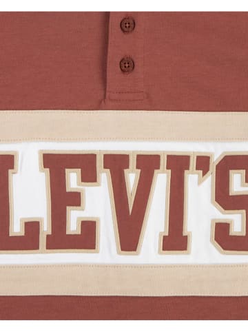 Levi's Kids Poloshirt rood/wit/beige