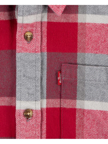 Levi's Kids Hemd in Rot/ Grau/ Weiß