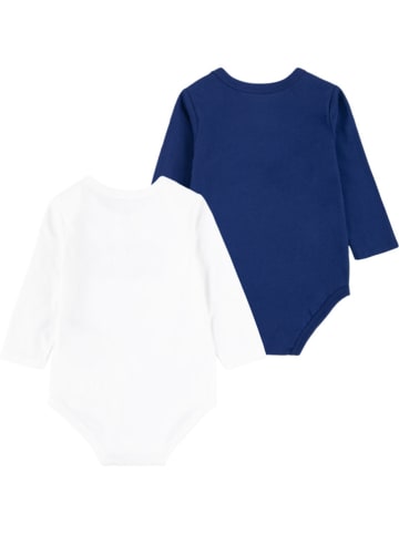Levi's Kids 2er-Set: Bodys in Weiß/ Blau