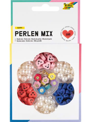 folia PAPER Bastelset "Perlen Mix Happy" in Bunt