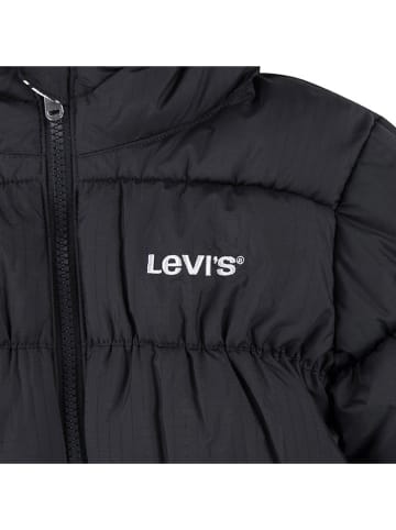 Levi's Kids Doorgestikte jas zwart