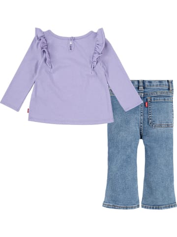 Levi's Kids 2tlg. Outfit in Lila/ Blau