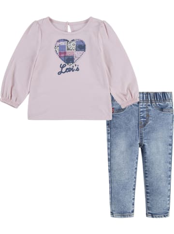 Levi's Kids 2tlg. Outfit in Blau/ Lila