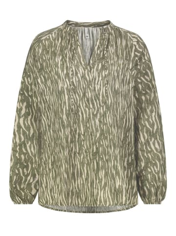 Eight2Nine Bluse in Khaki/ Creme