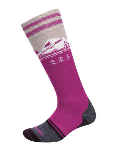 Icepeak Strümpfe "Itzehohe" in Pink/ Grau