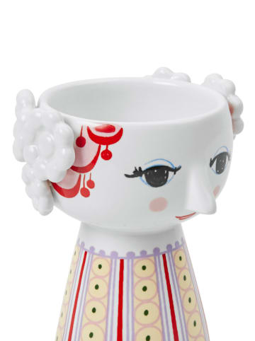 Rosendahl Kerzenständer "Eva" in Weiß/ Rot/ Lila - (H)9,5 cm