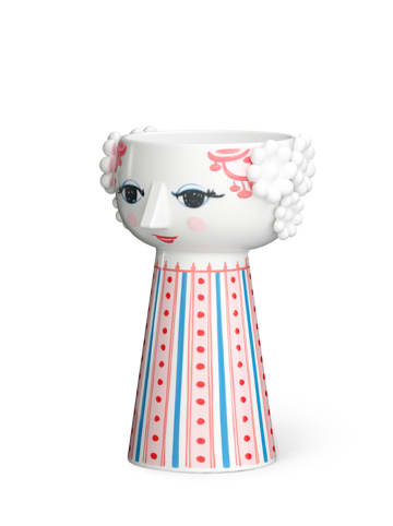 Rosendahl Kerzenständer "Eva" in Weiß/ Hellblau/ Rosa - (H)14 cm