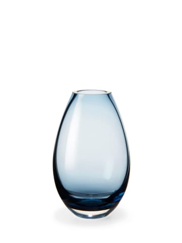Holme Gaard Vase "Cocoon" in Blau - (H)11,5 cm