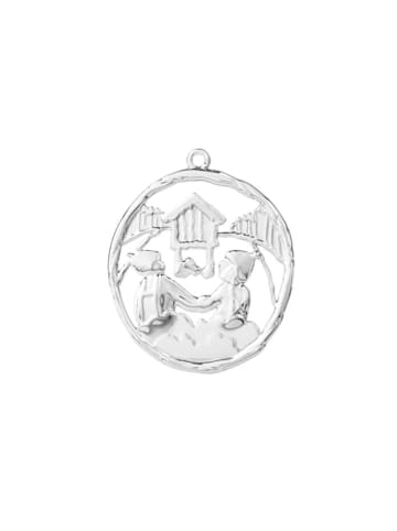 Rosendahl Dekoracyjna zawieszka w kolorze srebrnym - wys. 7,5 cm