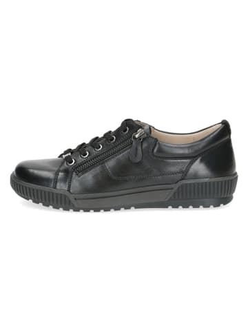 Caprice Leder-Sneakers in Schwarz