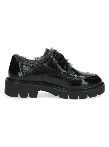Caprice Leder-Schnürschuhe in Schwarz