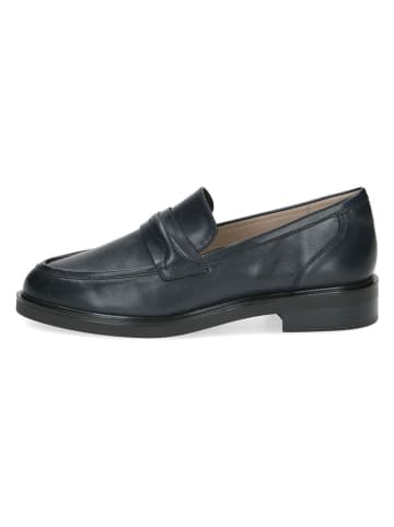 Caprice Leren mocassins donkerblauw