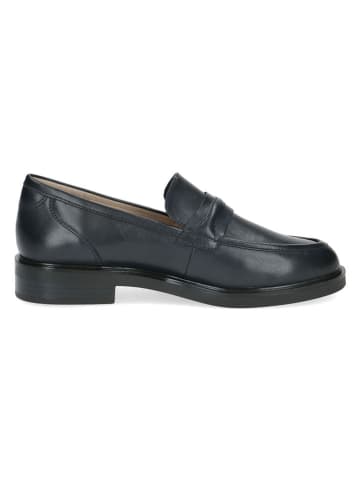 Caprice Leren mocassins donkerblauw