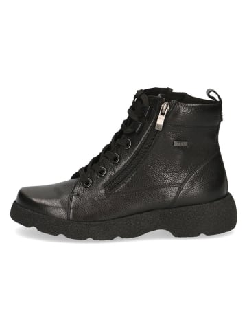 Caprice Leder-Boots in Schwarz