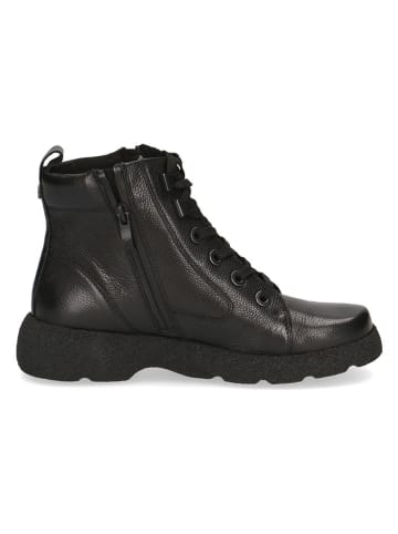Caprice Leder-Boots in Schwarz