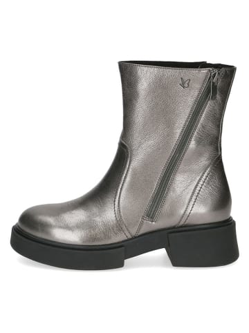 Caprice Leder-Boots in Silber