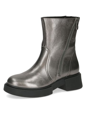 Caprice Leren boots zilverkleurig