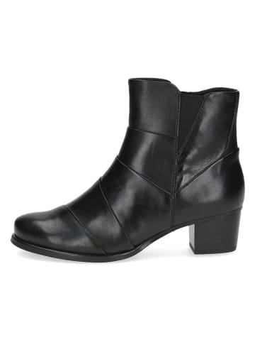 Caprice Leder-Stiefeletten in Schwarz