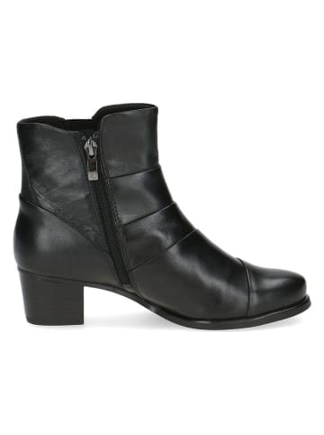 Caprice Leder-Stiefeletten in Schwarz