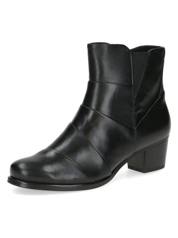 Caprice Leder-Stiefeletten in Schwarz