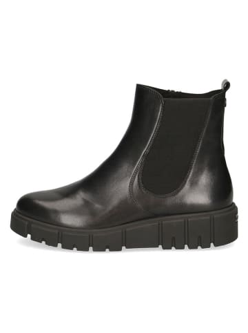 Caprice Leder-Boots in Schwarz