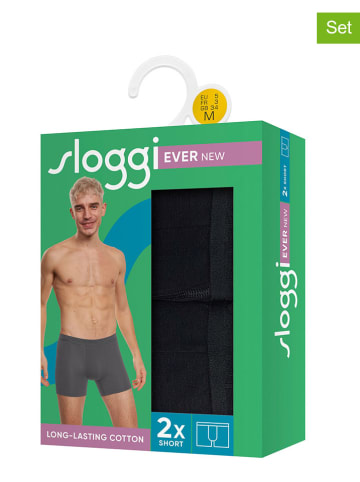 Sloggi 2er-Set: Boxershorts "Ever" in Schwarz