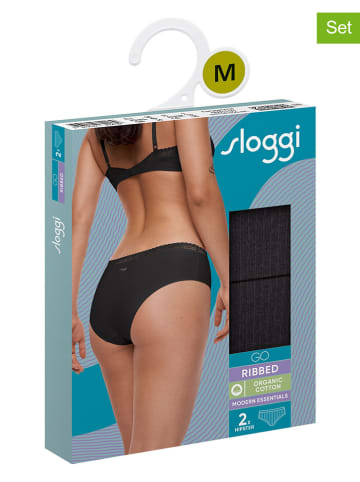 Sloggi 2er-Set: Pantys "Go" in Schwarz