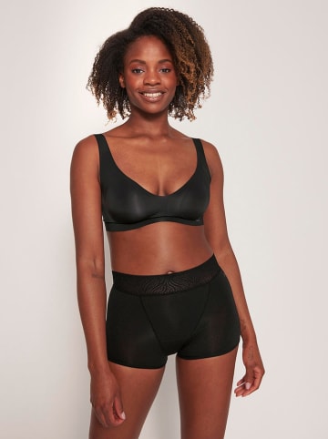 Sloggi Menstruations-Boxershorts "Period - Medium" in Schwarz