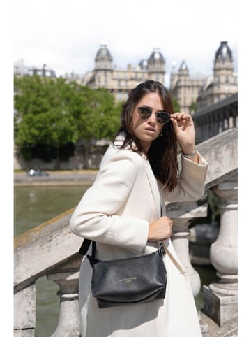 maison héritage PARIS Leren schoudertas "Mini July" zwart - (B)30 x (H)16 x (D)13 cm