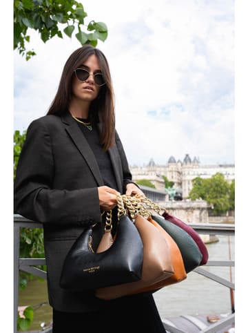 maison héritage PARIS Leder-Henkeltasche "Camila" in Beige - (B)30 x (H)24 x (T)10 cm